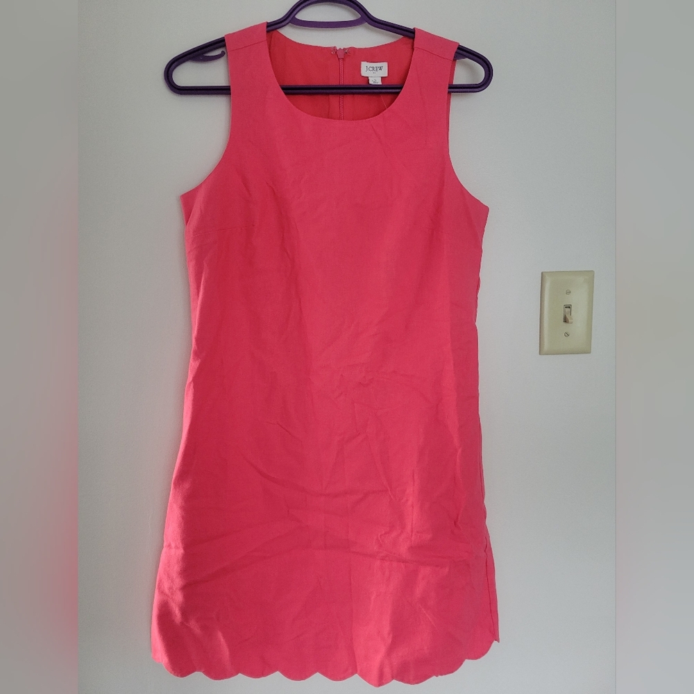 J. Crew Factory Sleeveless Sheath Linen Dress NWT SZ 2